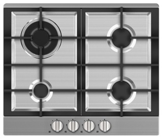 60CM 4 ZONE GAS HOB STAINLESS STEEL