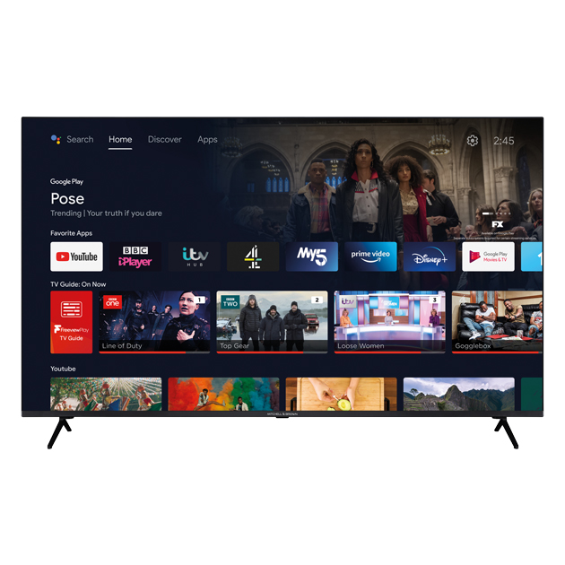 65Inch 4K UHD BORDERLESS SMART TV WITH FREEVIEW PLAY