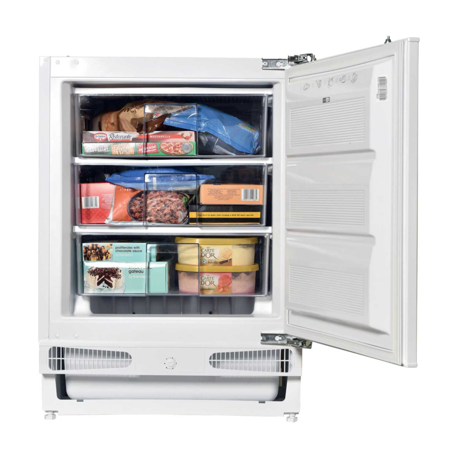 60CM INTEGRATED UNDER COUNTER FREEZER WHITE