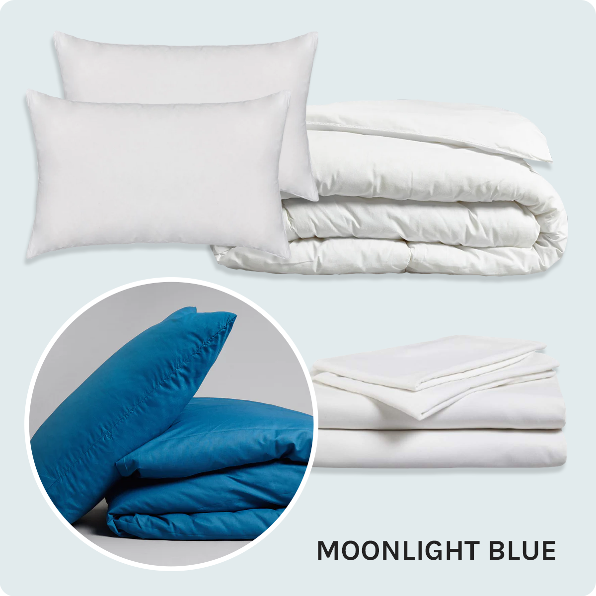 Bed Pack Standard - Small Double - Moonlight Blue - 10.5 Tog