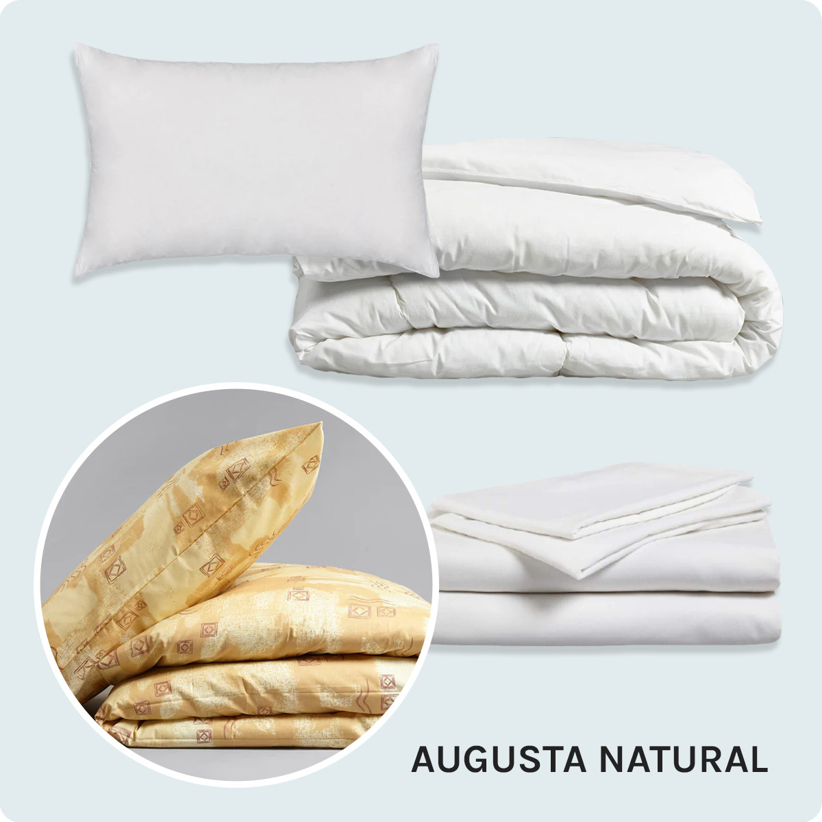Bed Pack Essential - Single - Augusta Natural - 13.5 Tog