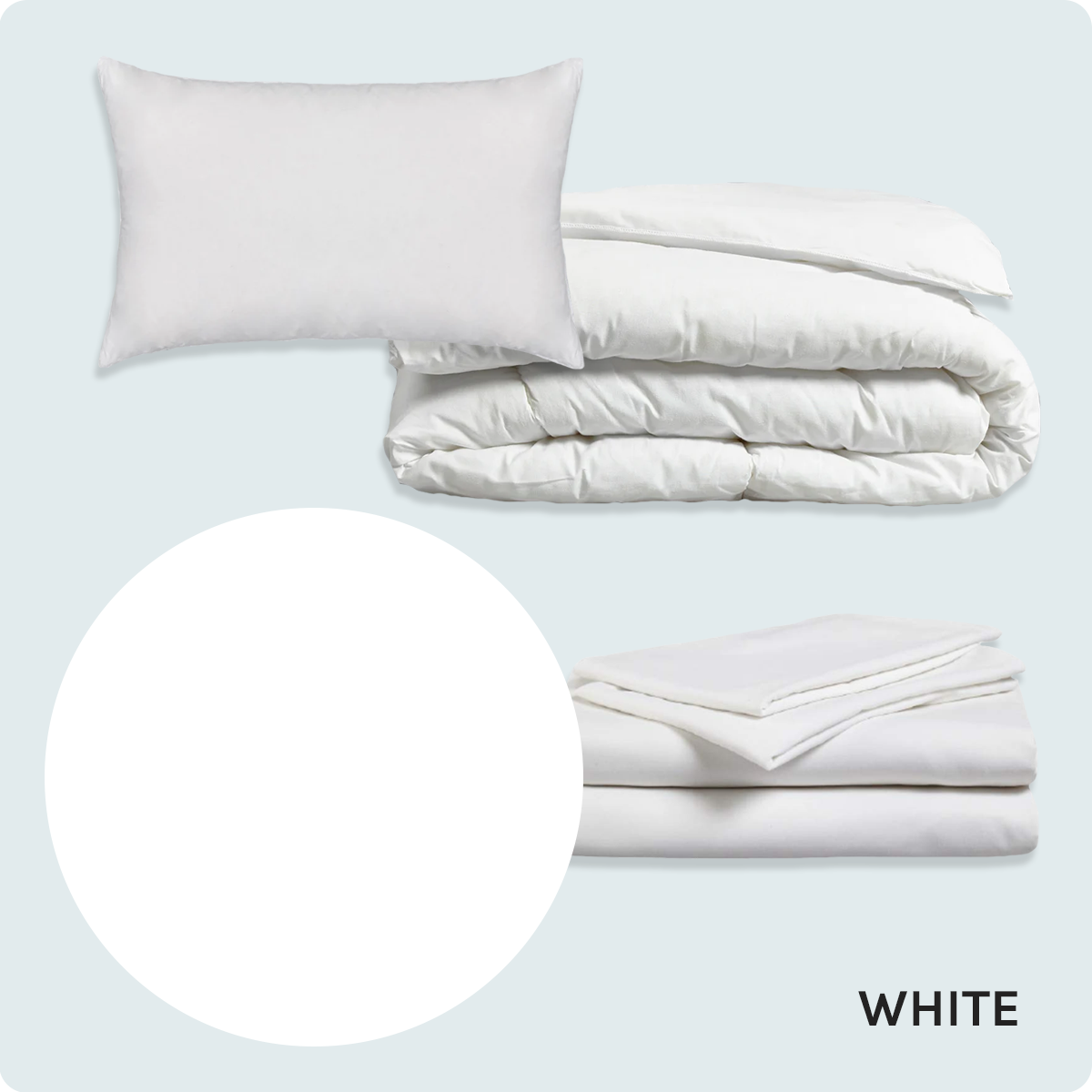 Bed Pack Standard - Single - White - 10.5 Tog