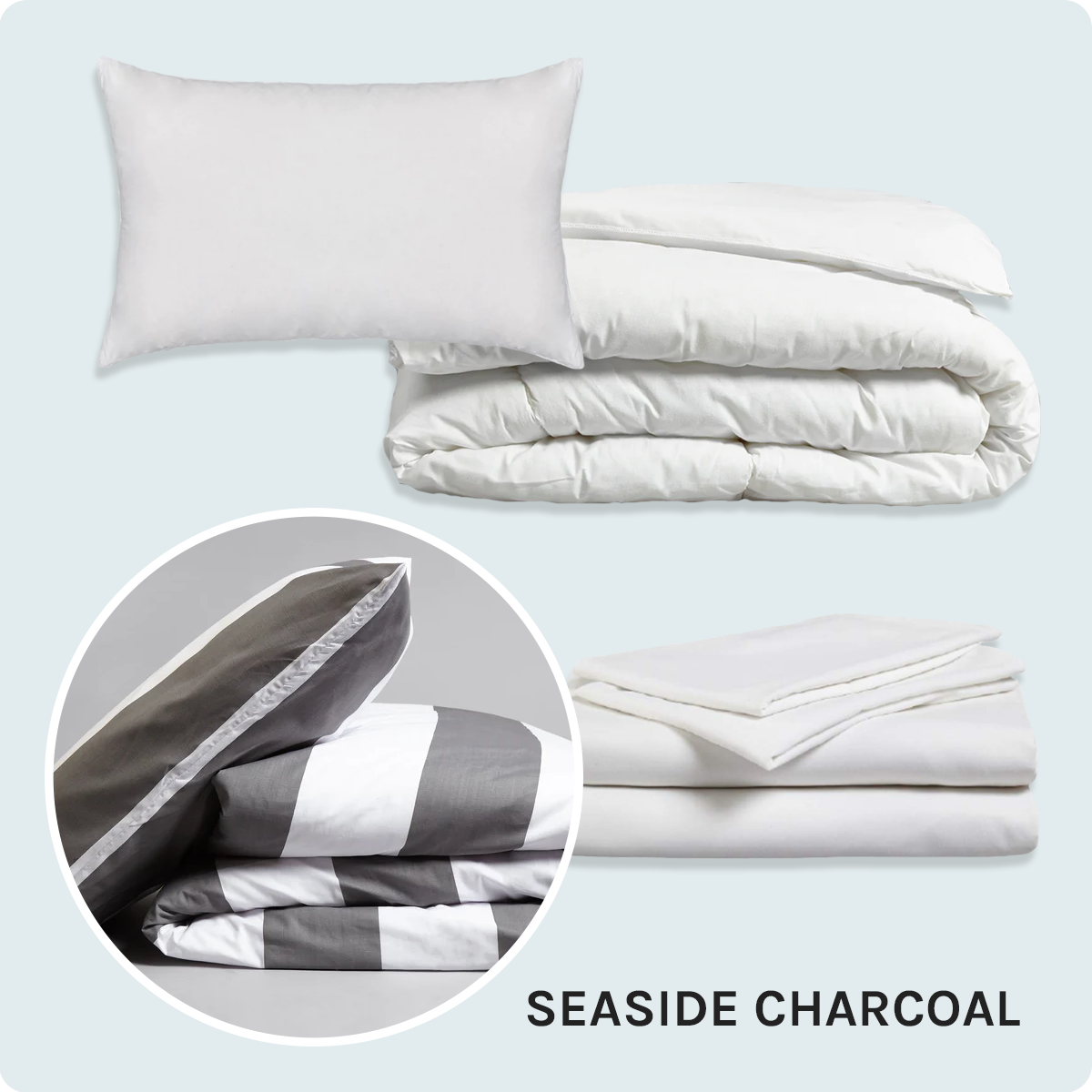 Bed Pack Standard - Single - Seaside Charcoal - 10.5 Tog
