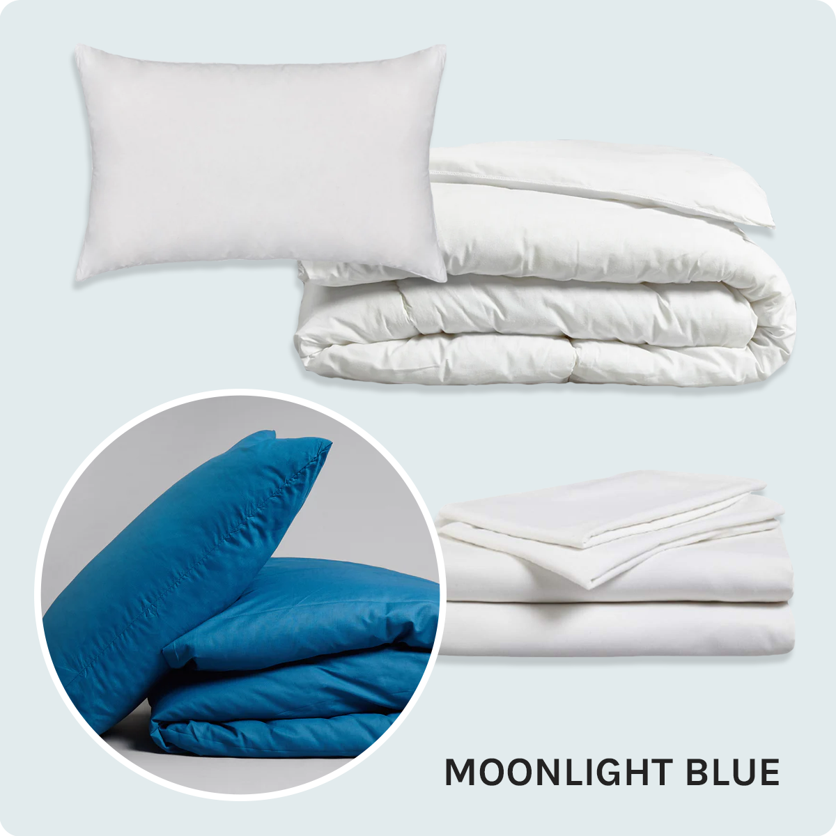 Bed Pack Standard - Single - Moonlight Blue - 10.5 Tog