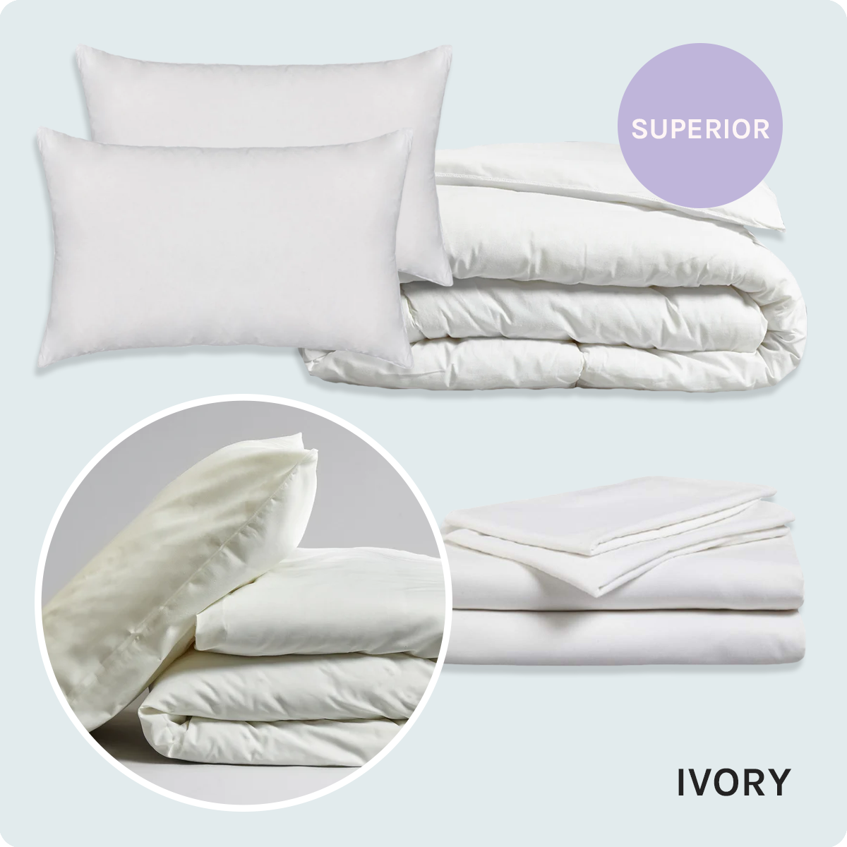 Bed Pack Superior - Double - Ivory - 10.5 Tog