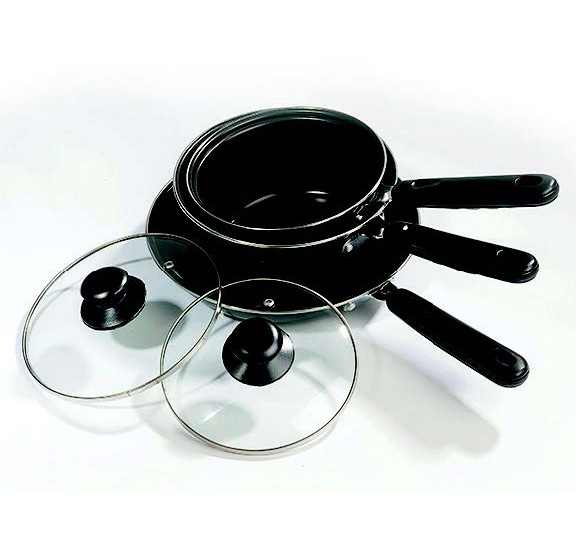 Saucepan & Frying Pan Set Non-Stick (3pc)
